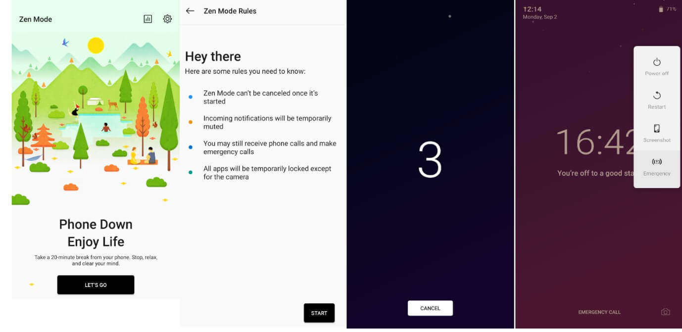 Zen Mode in OnePlus A Unique Feature.