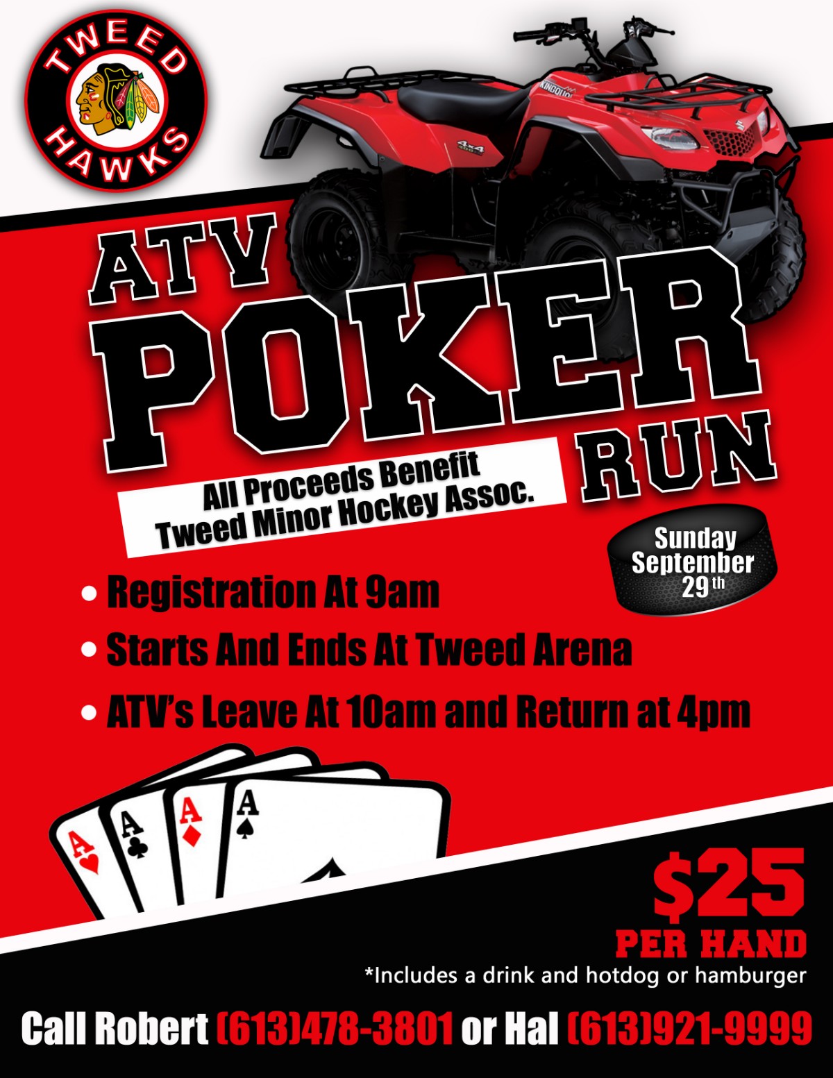 News > TMHA ATV POKER RUN! (Tweed Minor Hockey Association)