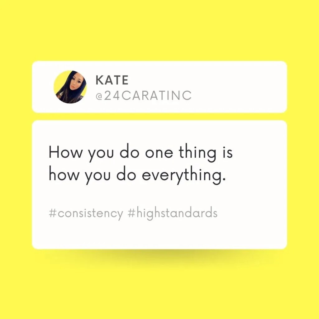 How to Keep Your Standards High