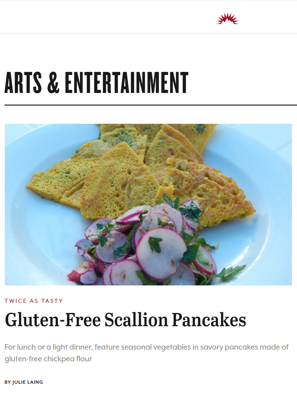 GlutenFree Scallion Pancakes Twice as Tasty