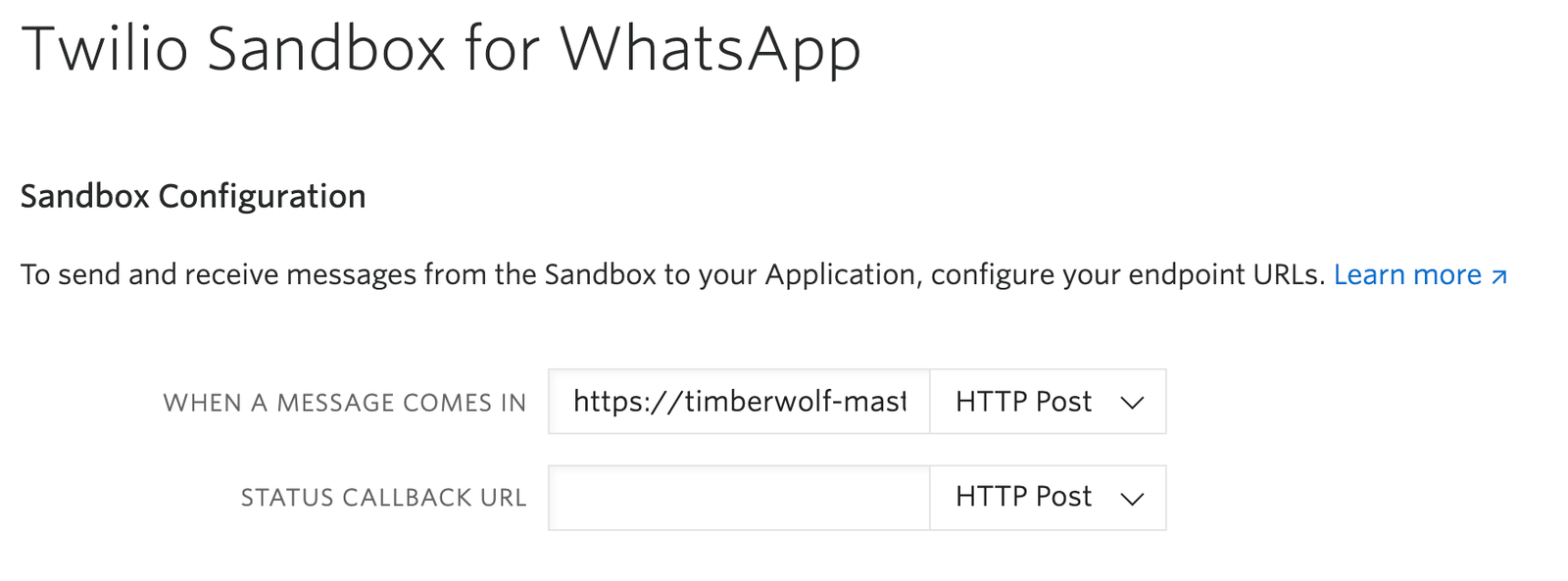 Twilio API for WhatsApp Python Quickstart Twilio