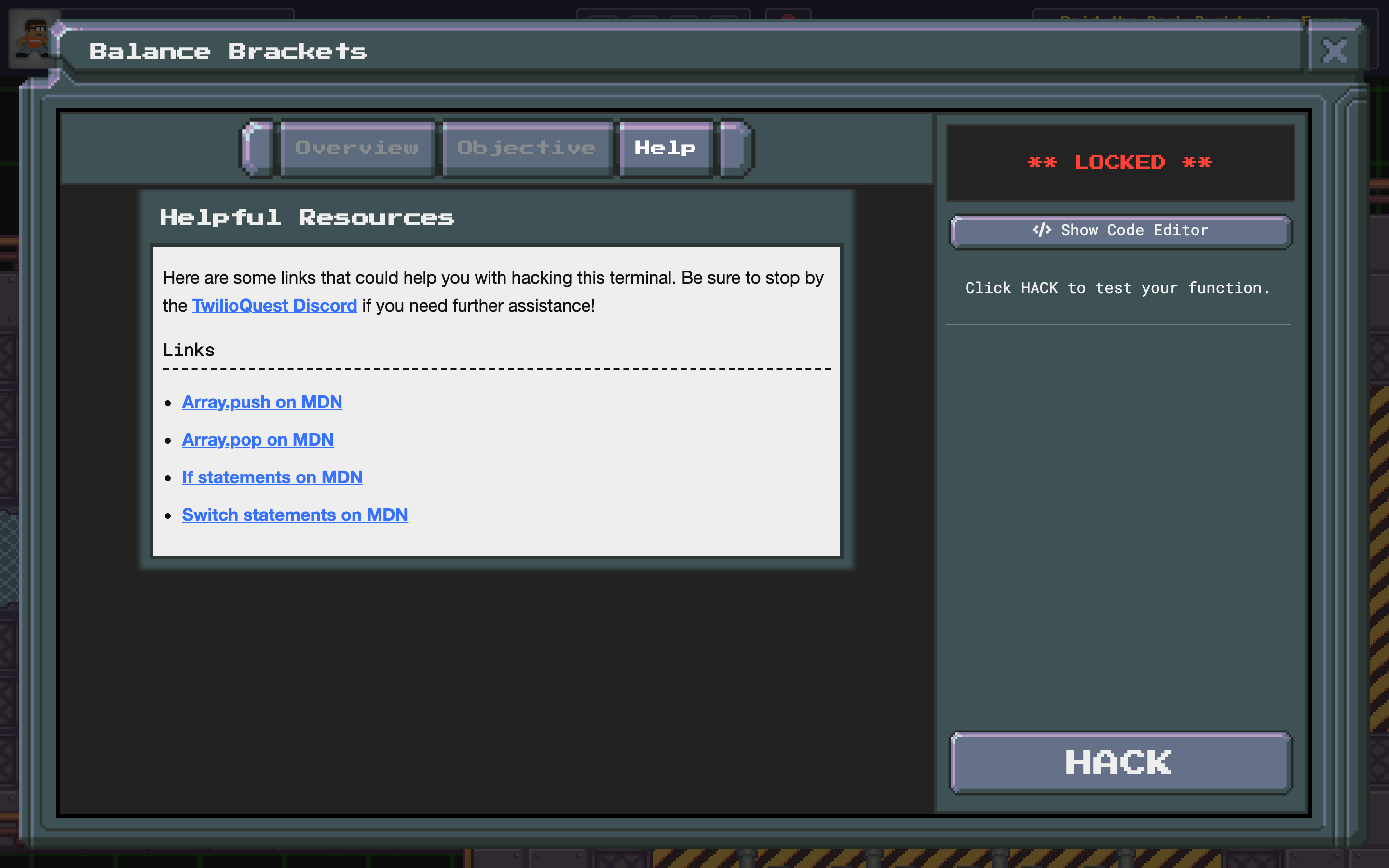 Creating Objectives TwilioQuest Extensions