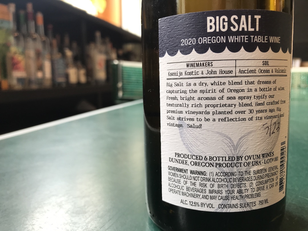 Wines I love Ovum Wines “Big Salt” from Oregon Twin Cities Wine