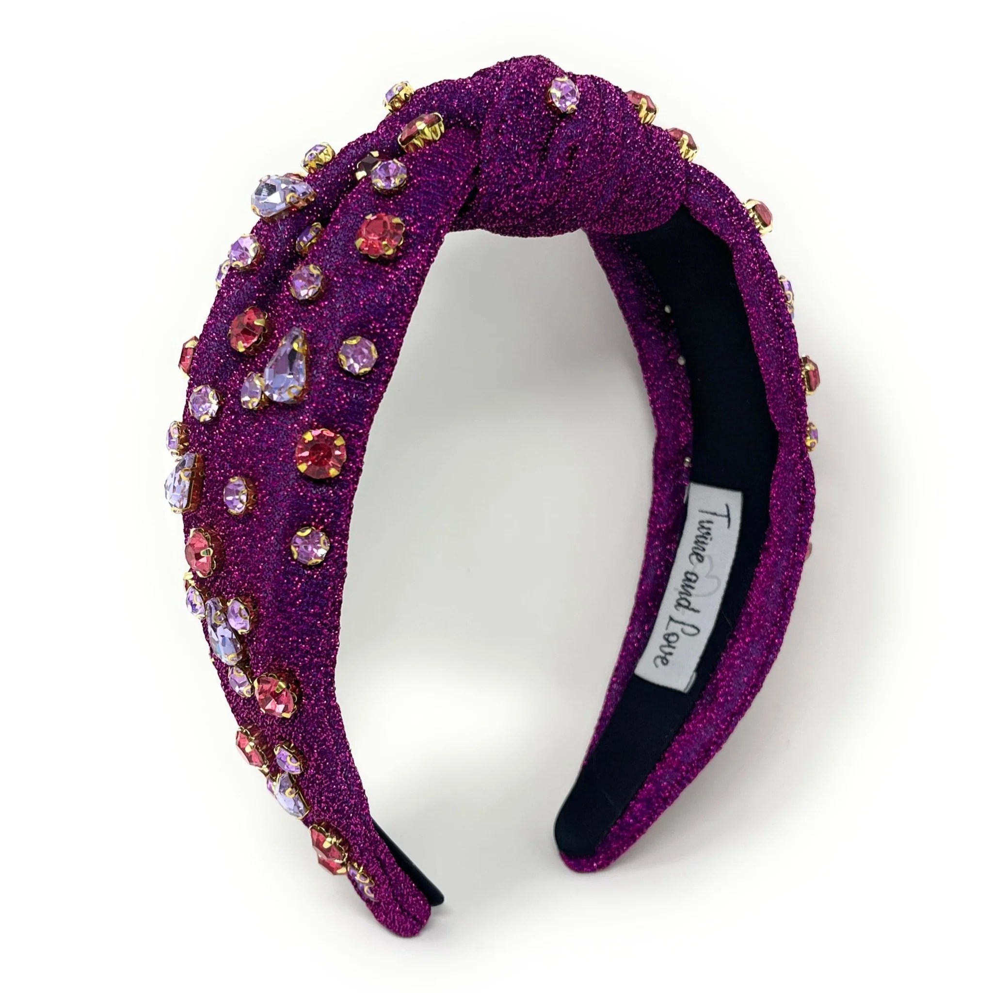 Twine and Love Shimmer Jeweled Knot Headband Custom Headband