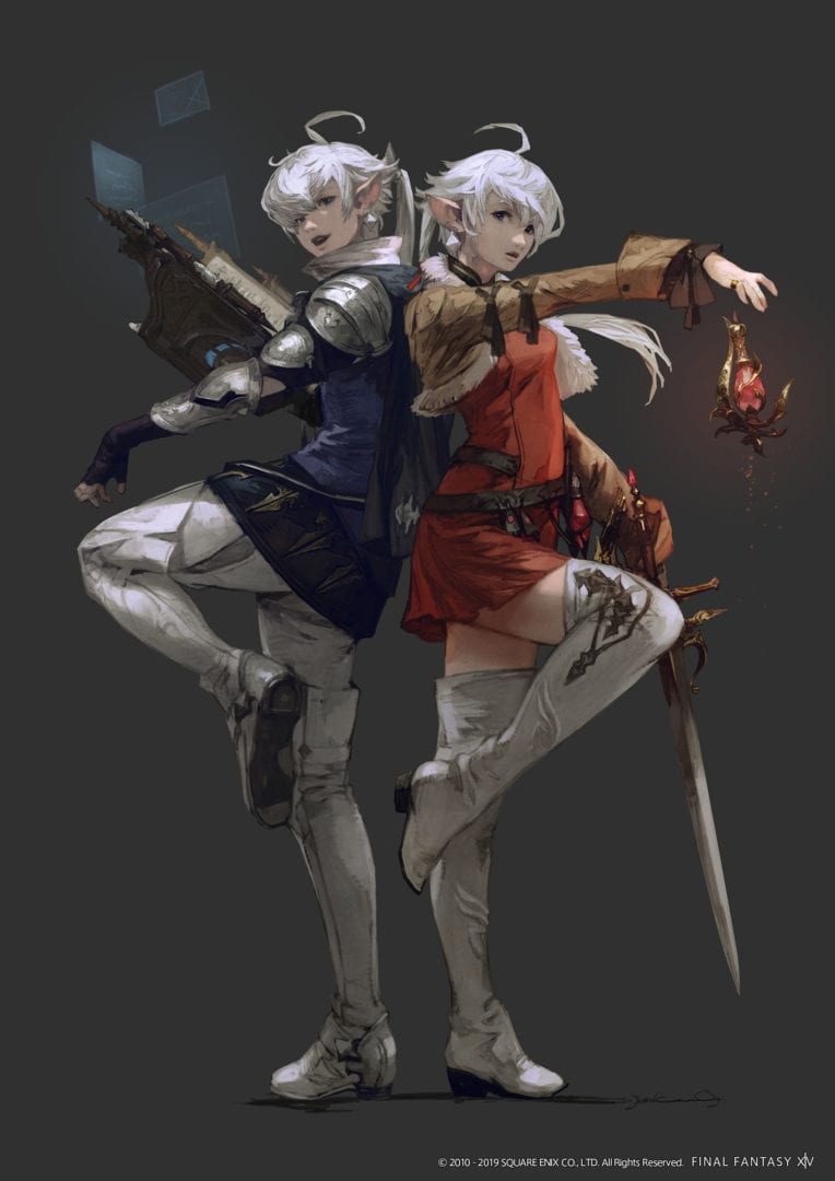 Final Fantasy XIV Art Shows NieR Automata Crossover, Shadowbringers Characters, Ishgard Restoration