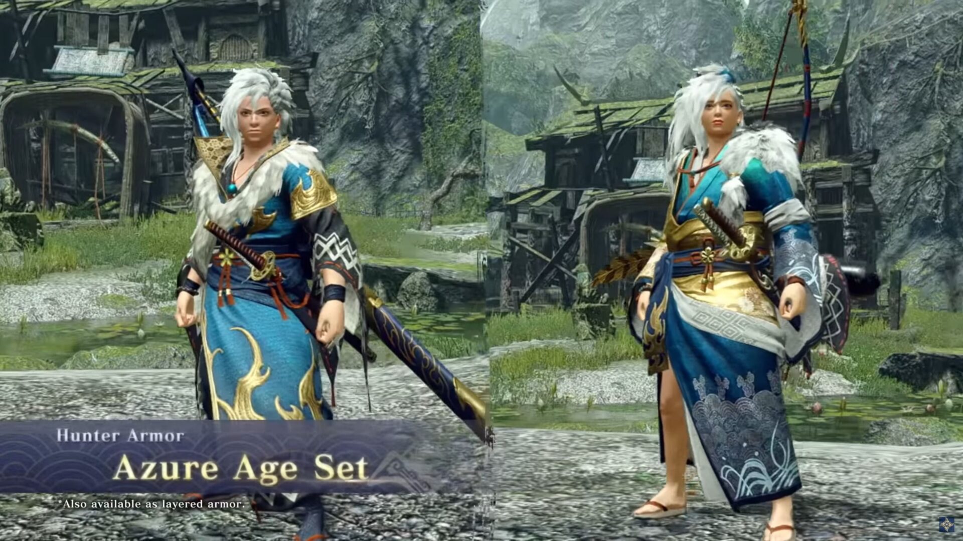 Monster Hunter Rise Reveals Azure Gear Via New Universal Studios Japan