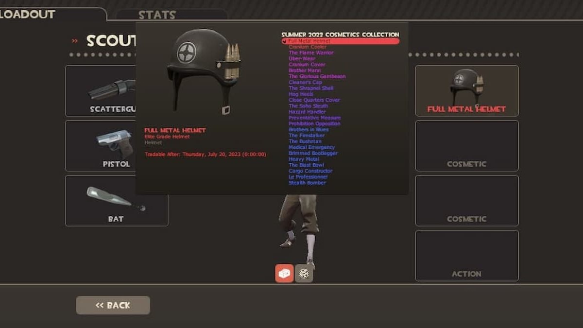 Full Metal Helmet TF2 Summer Cosmetic