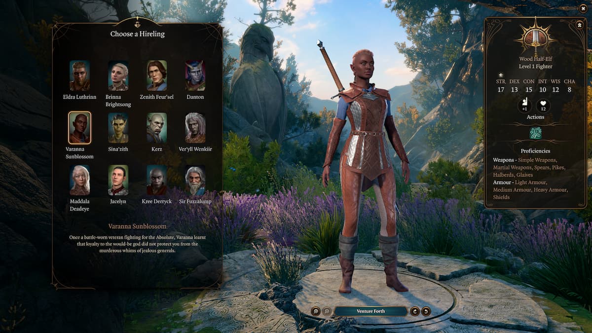 Hireling Options in Baldur&rsquo;s Gate 3