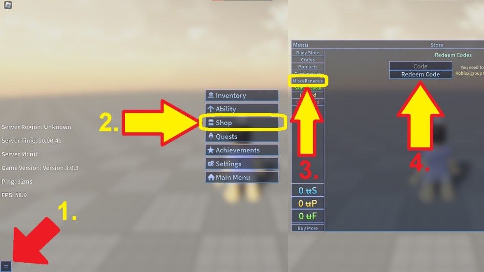 code redemption window in a universal time 3.0