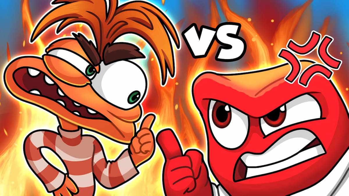 Anger and Anxiety fighting in the Inside Out 2 Simulator Roblox experience