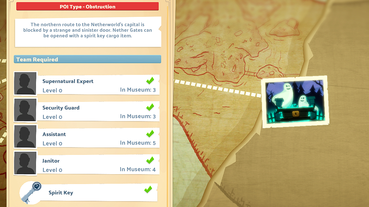 Two Point Museum map showing a Nether Gate