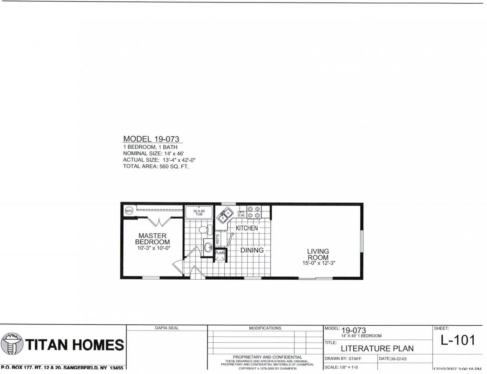 Titan 073 Twin Lakes Homes Inc