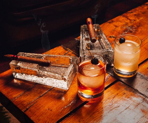 Cigar Bar Lounge at Twin Peaks of Addison