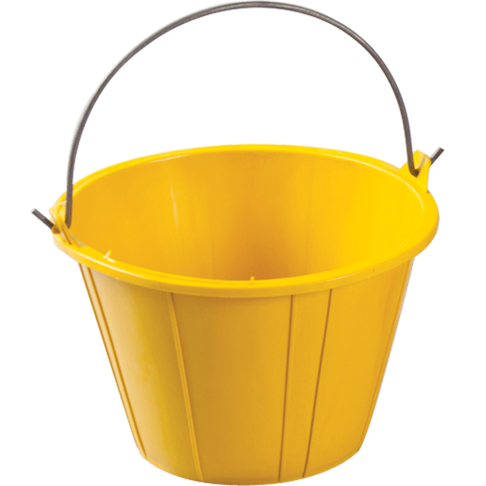 YELLOW CEMENT PAIL TWINS DOLPHIN