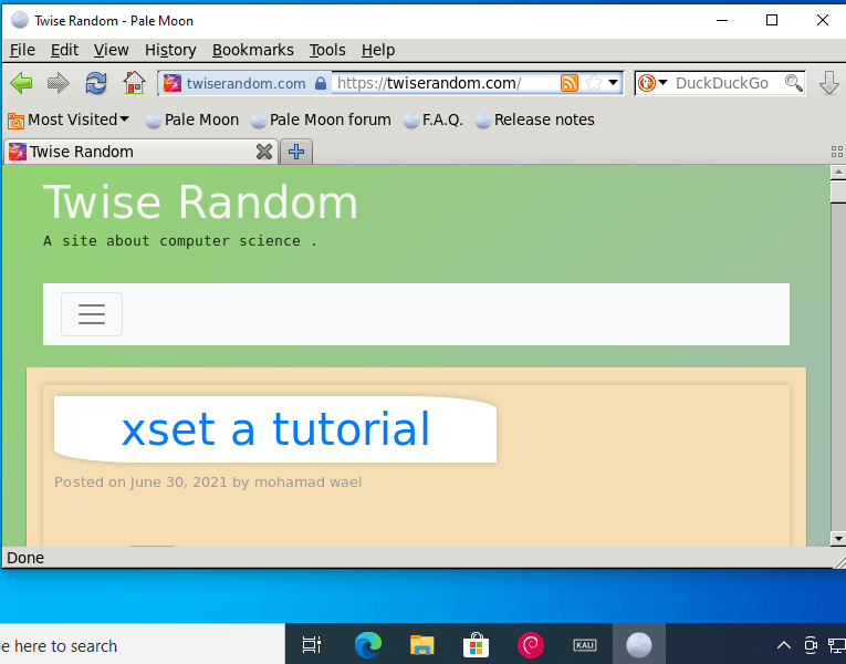 WSL gui applications, using X11 server Twise Random