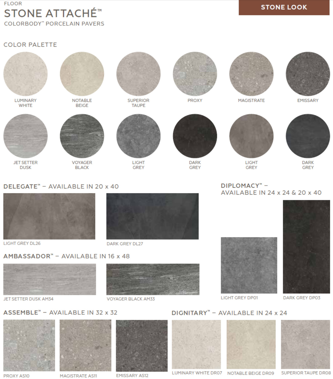 Daltile Porcelain Tile Color Chart