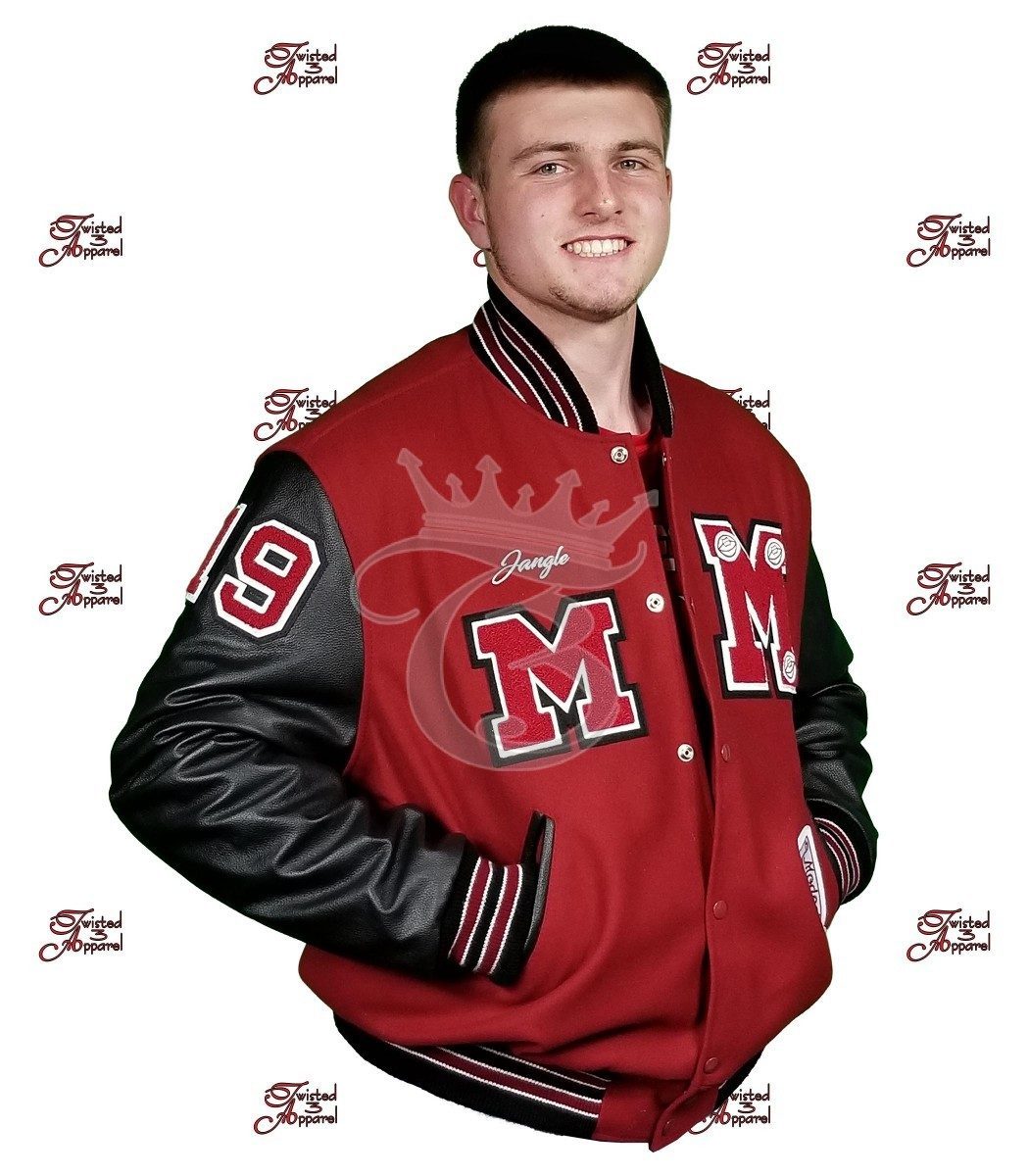 Modesto High Angle Custom Letterman Jackets Twisted3 Apparel