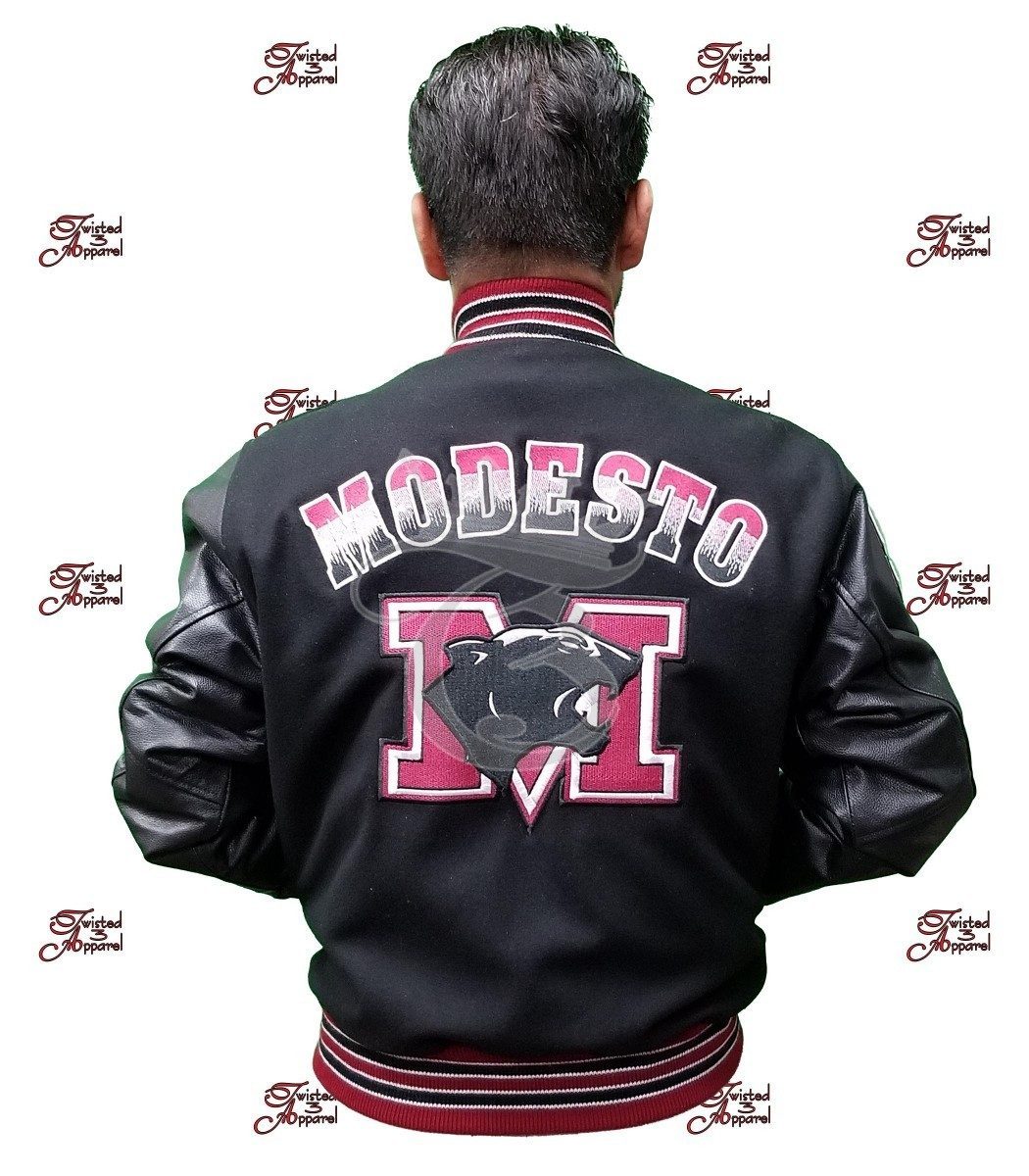 Modesto High Tiger Custom Letterman Jackets Twisted3 Apparel