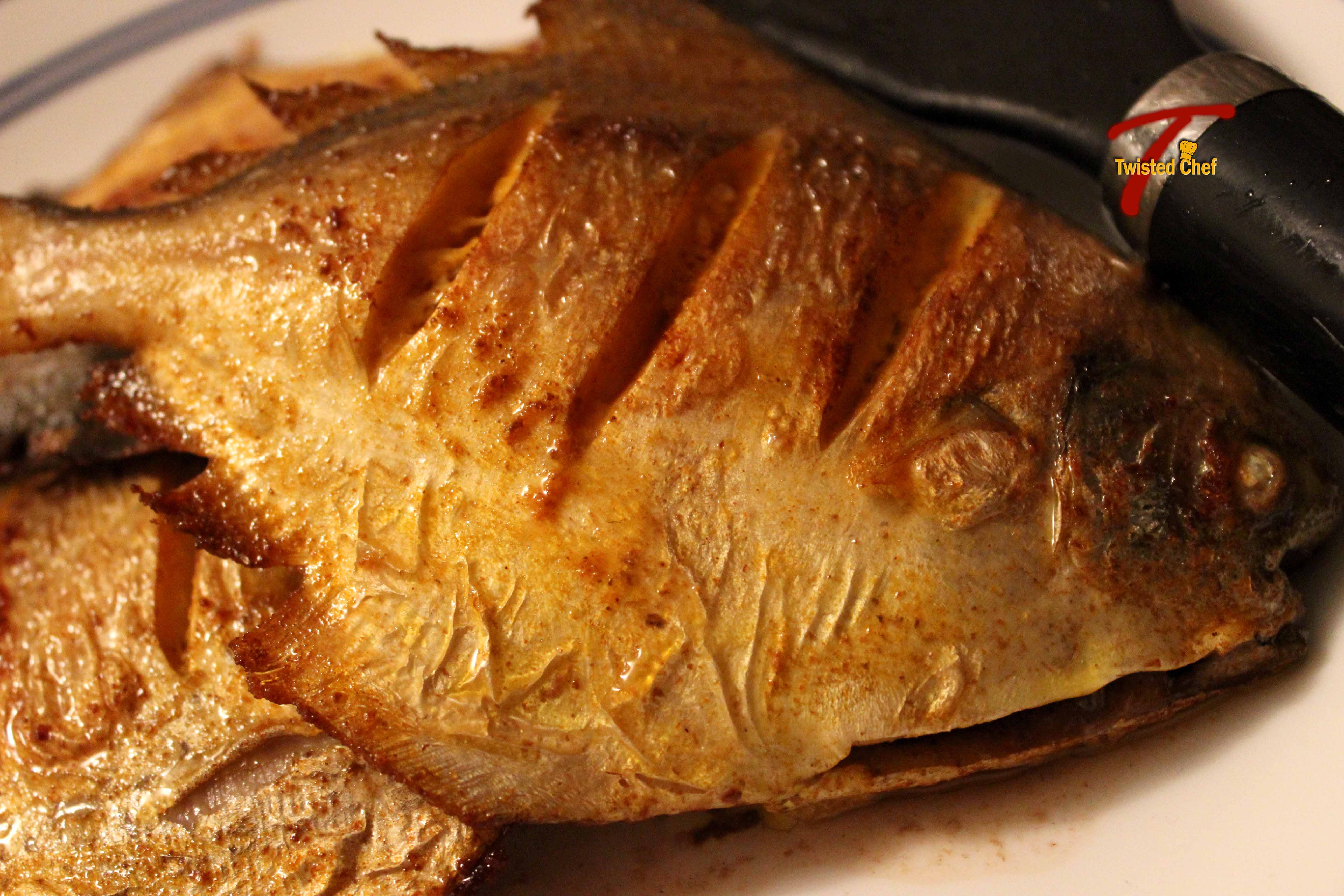 Curried Pomfret Fish! Culinary Adventures of The Twisted Chef T