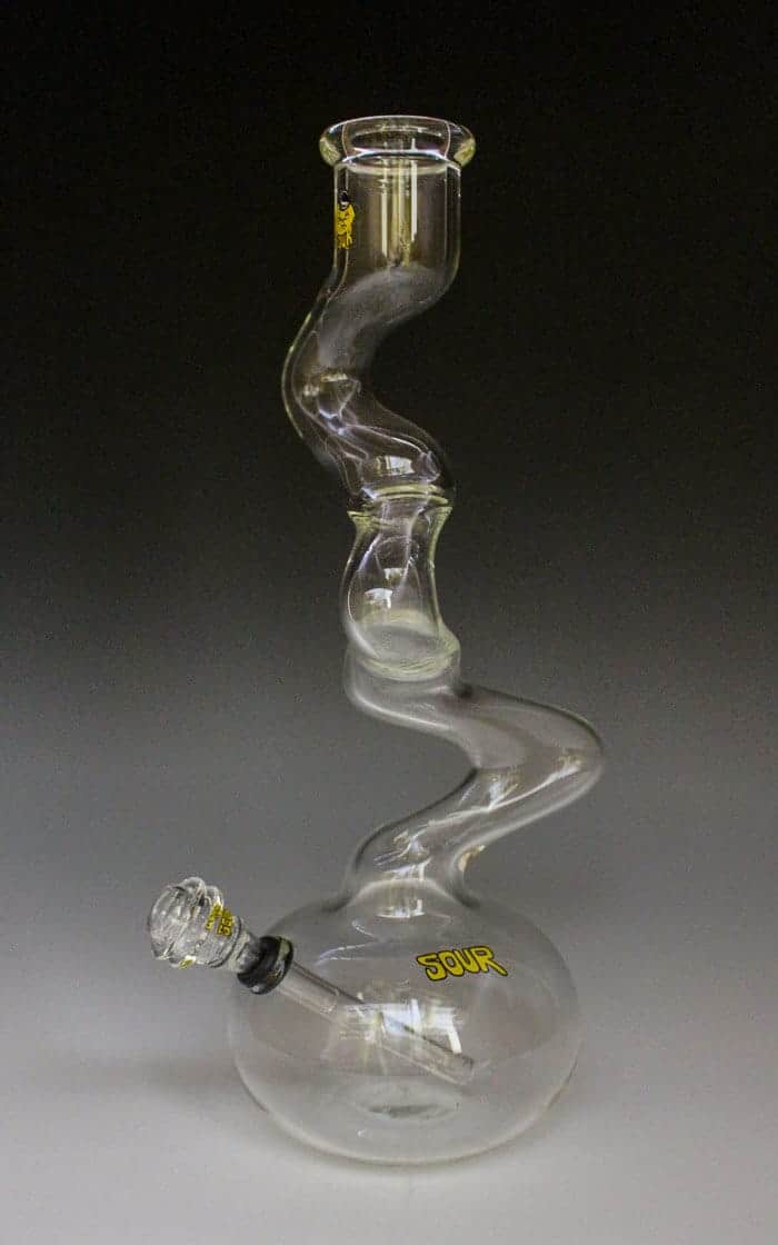 SOUR Glass Skinny Twist 15" Water Pipe Twisted Glasshouse
