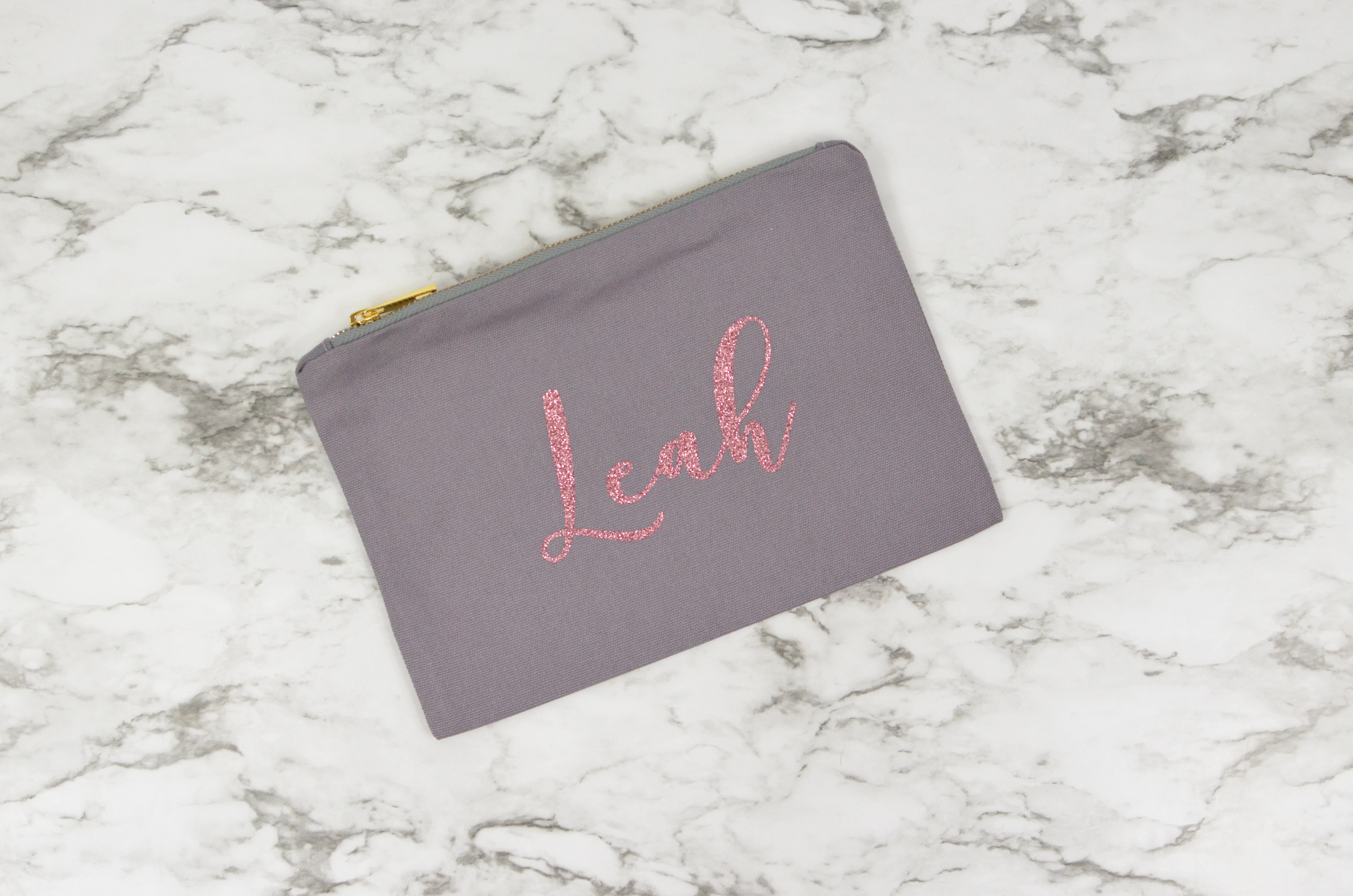 Personalized Cosmetic Bag Twisted Hangers