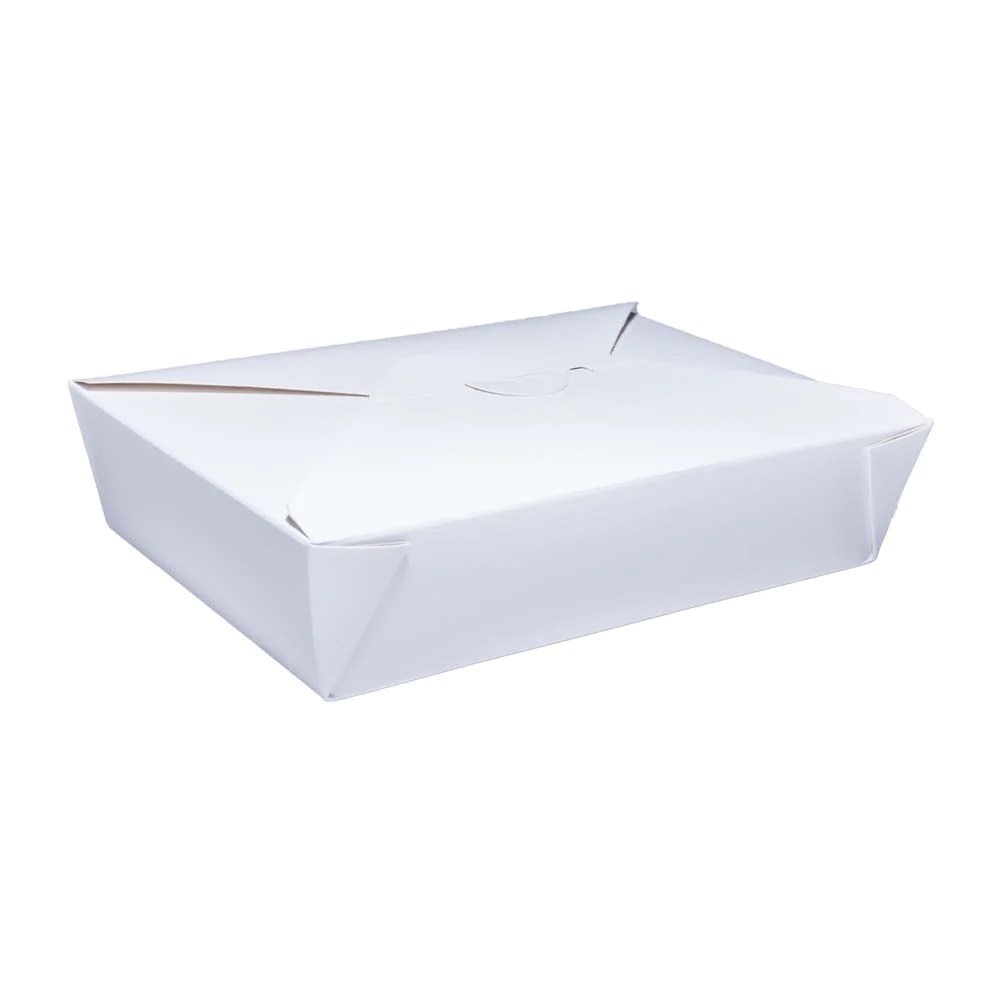 No.2 White Deli Box 52oz white Cardboard box / white Paper Boxes, Qty