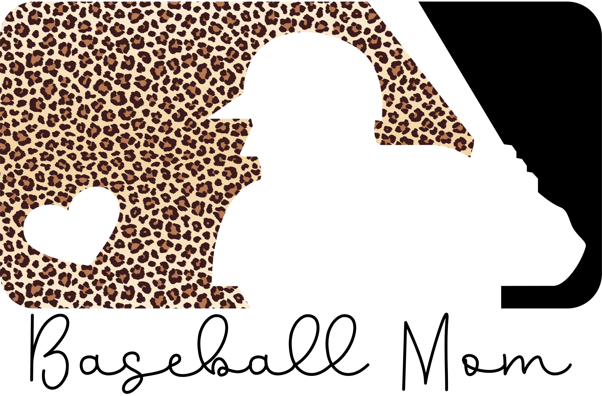 Baseball Mom with Leopard Print DTF (directtofilm) Transfer Twisted