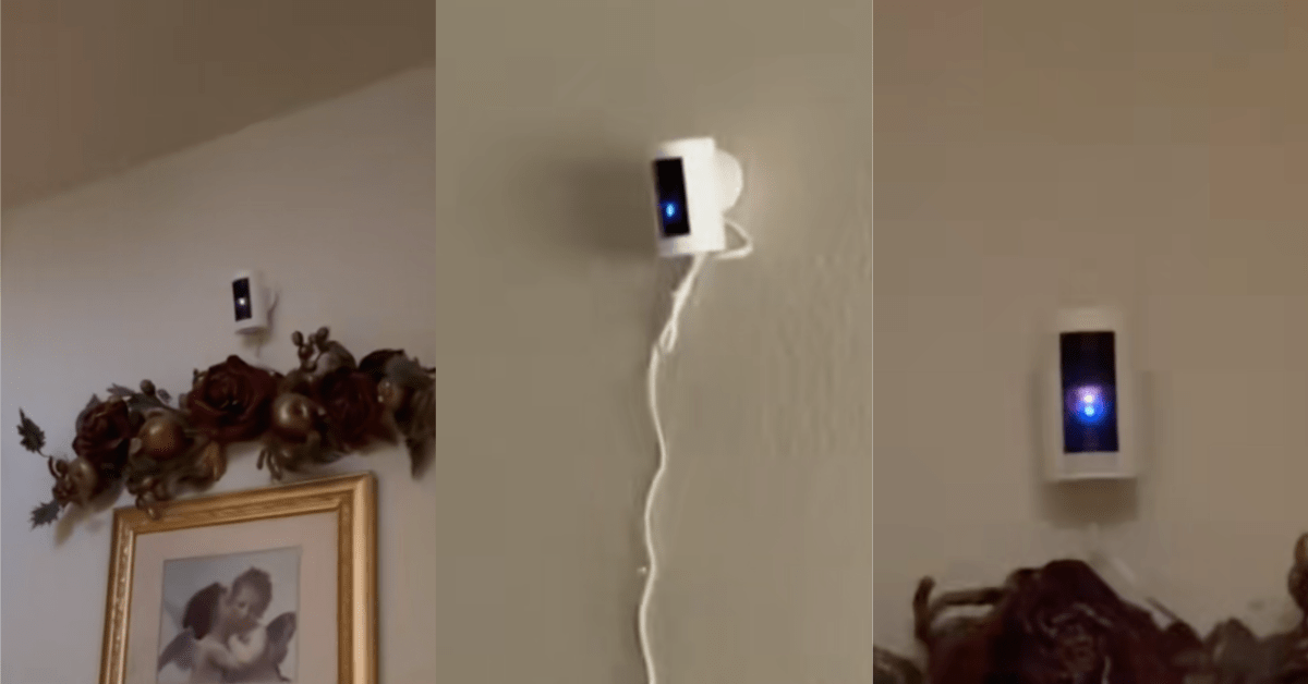 ‘Yes they go off every time you pass them.’ Landlord Installed Cameras