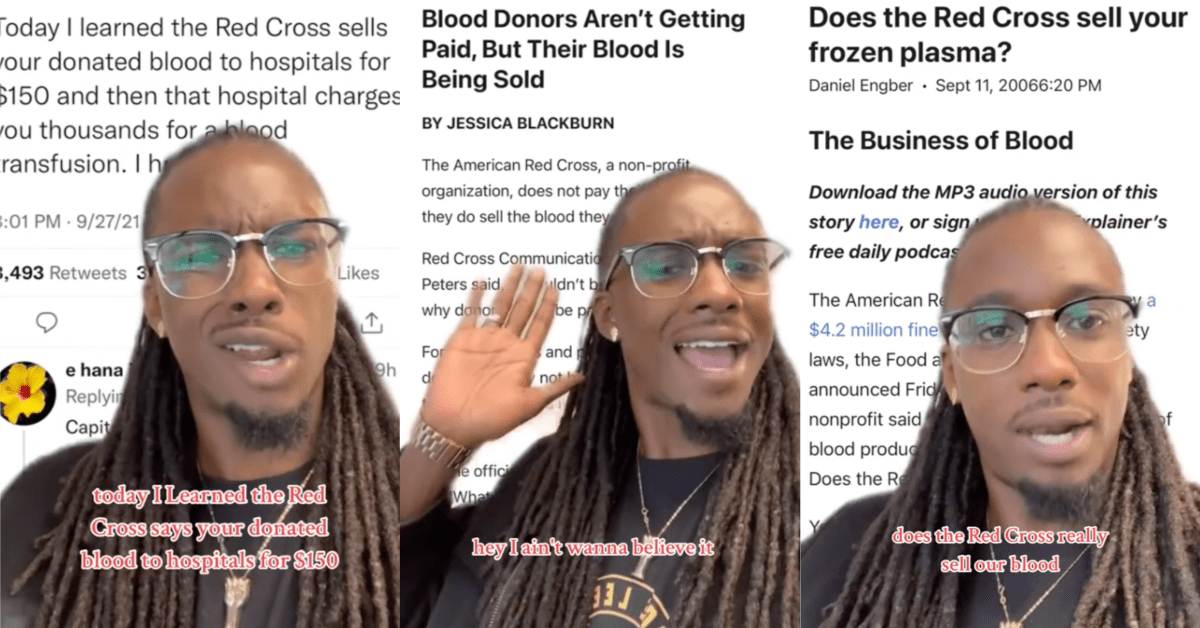 ‘Then the hospital charges you thousands.’ A Man Shows The Red Cross