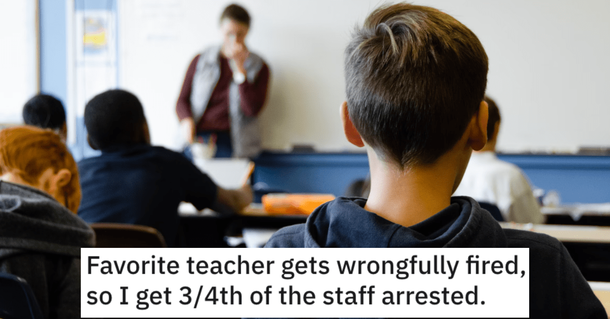 Her Favorite Teacher Was Fired For Not Breaking The Law, So This