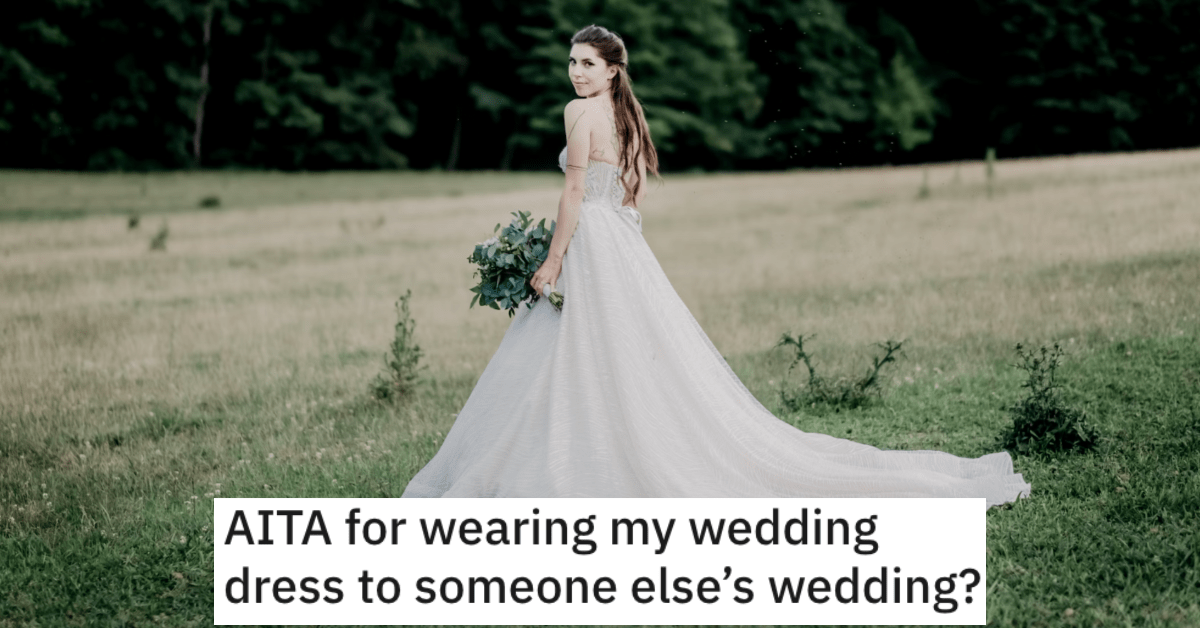 She Wore Her Understated Wedding Dress To Someone Else’s Wedding. The