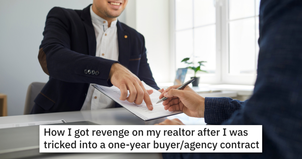Realtor Tricks Potential Homebuyers Into An Exclusive Contract, So They