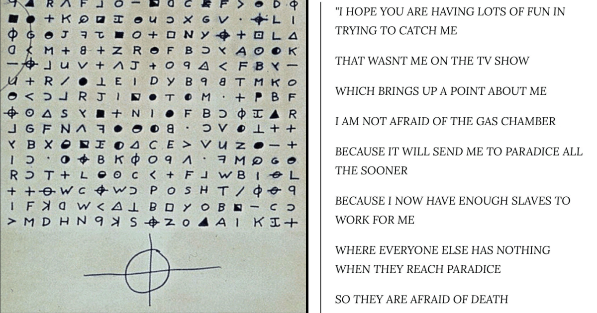 What does the zodiac code say 60 photos