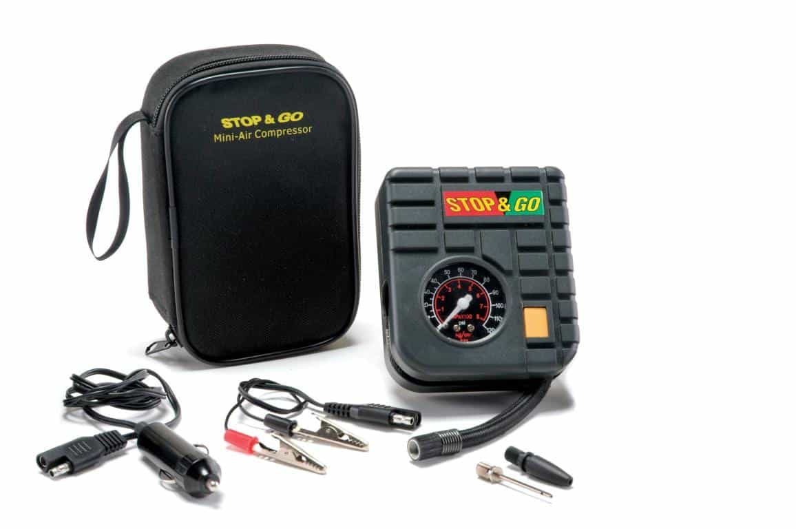 Stop Go Portable Mini Air Compressor - Twisted Throttle