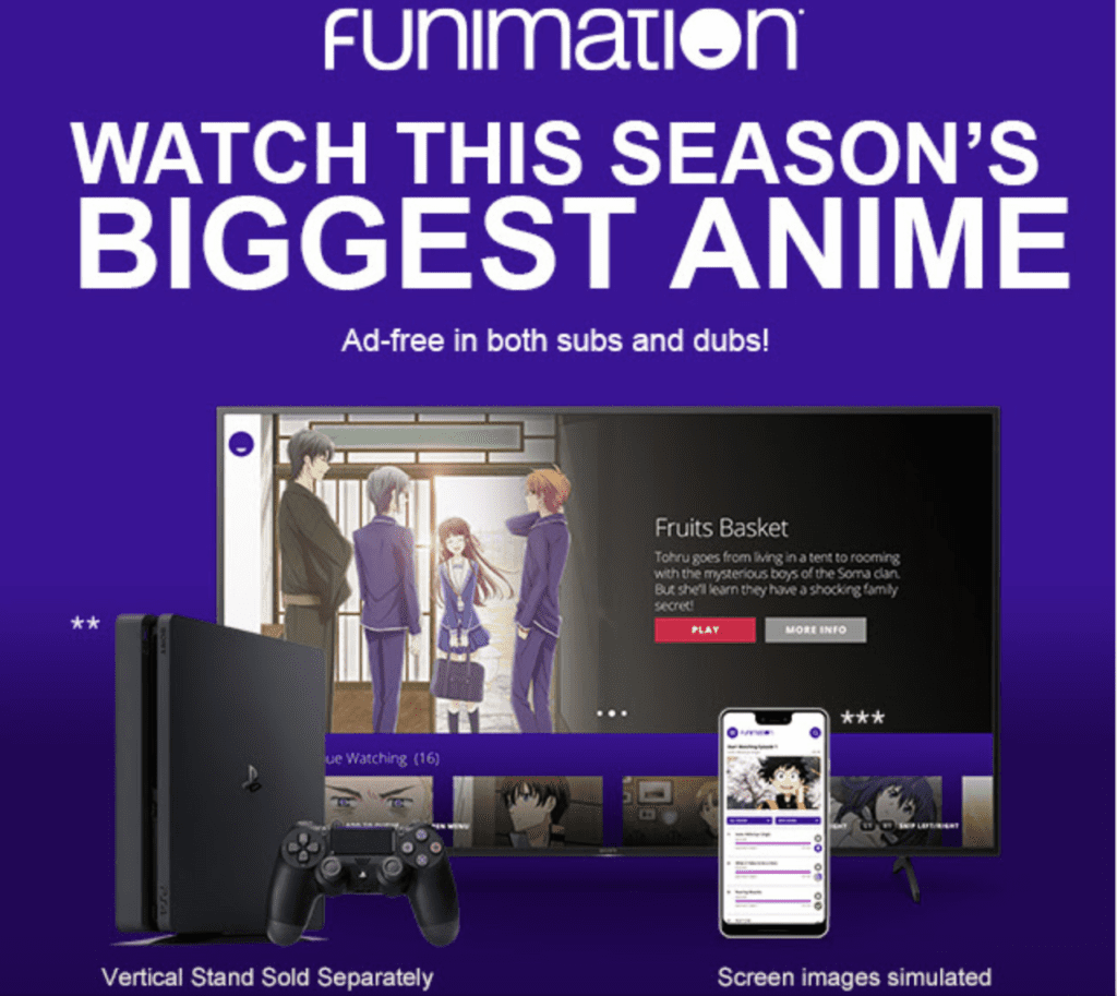 PS Plus Subscribers Get Two Months of Bonus FUNimation Premium