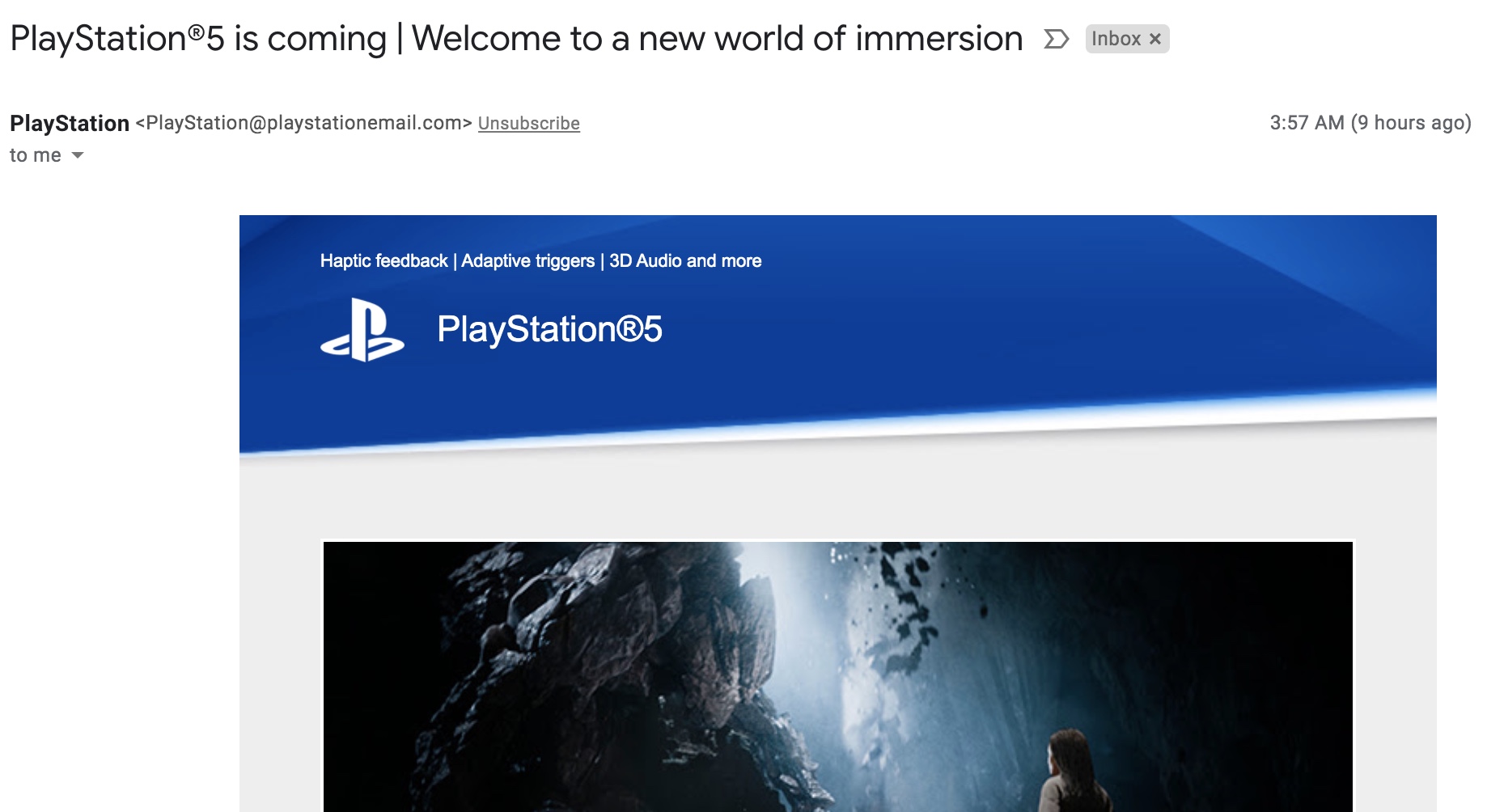 PS5 Official Promotional Emails Highlight Unique DualSense Features
