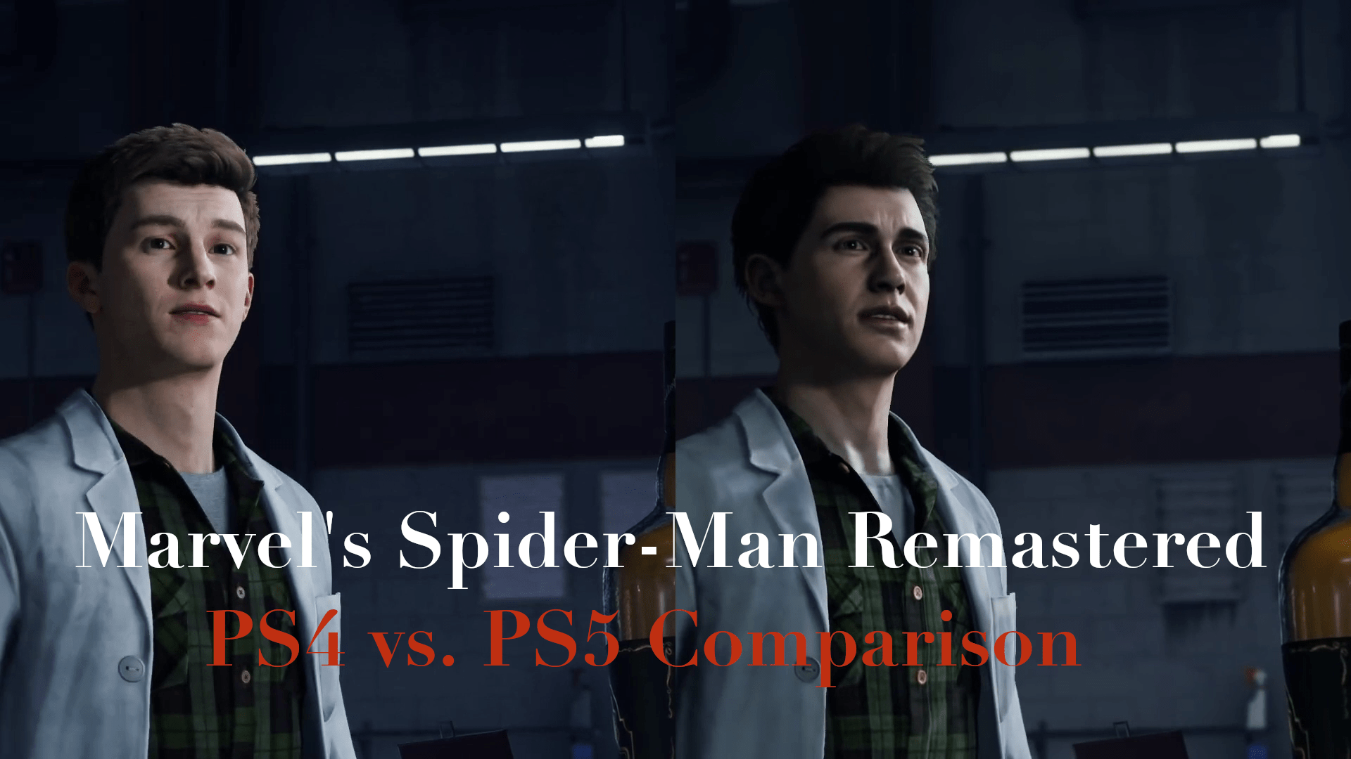 Marvel's SpiderMan Remastered PS4 vs. PS5 Video Comparison
