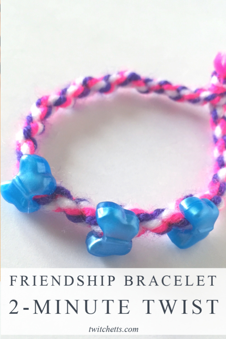 How to make a twisted friendship bracelet in 2 minutes Twitchetts