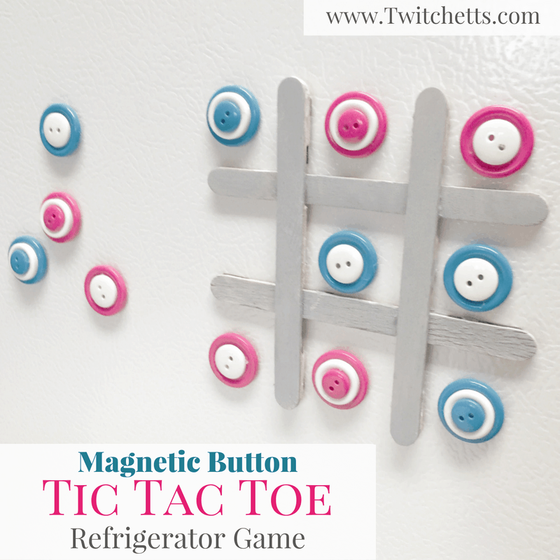 Button Tic Tac Toe DiY Game Twitchetts