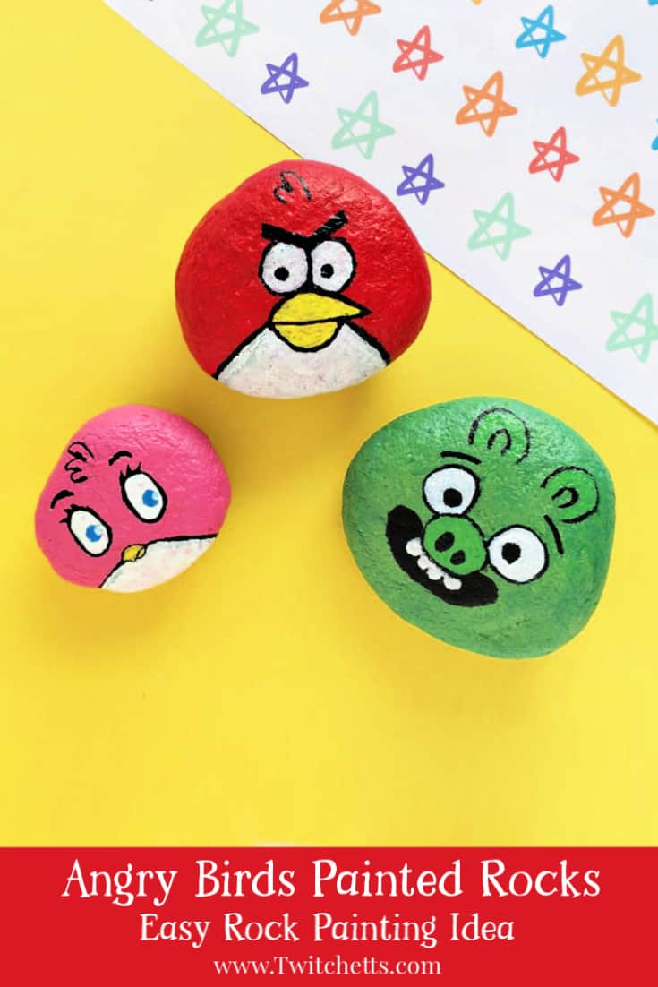 How to make Angry Birds painted rocks Twitchetts