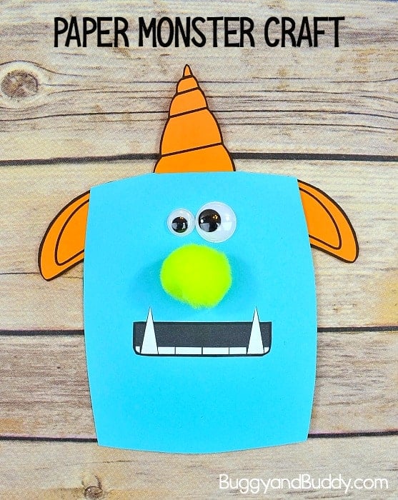 19 Easy Monster Crafts for Preschoolers Super cute and not scary!