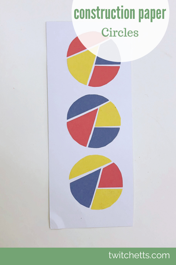 Easy Circle Craft for Preschoolers using Construction Paper Twitchetts