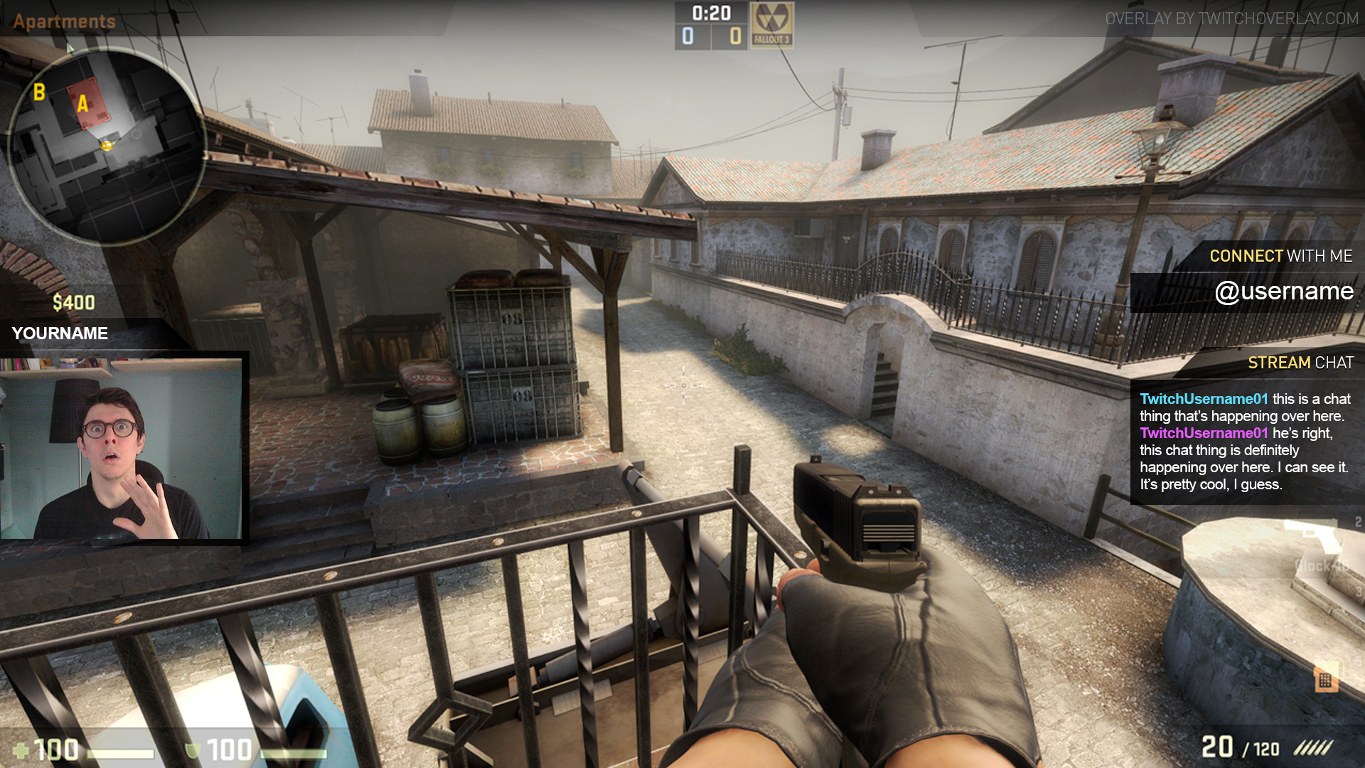 Bombsite C A CSGO Overlay Twitch Overlay