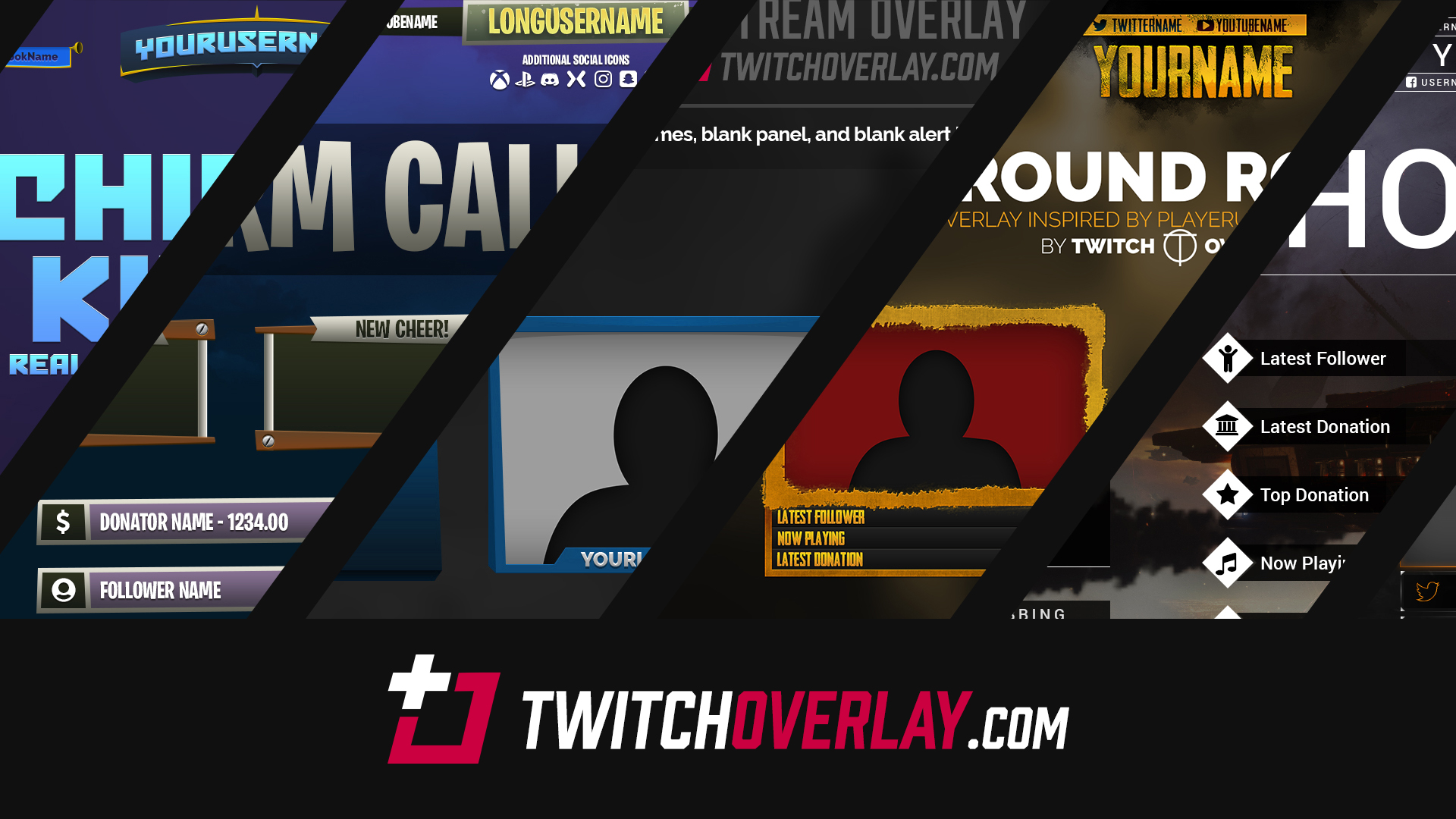 Free Twitch Overlays & Stream Alerts, Screens Twitch Overlay