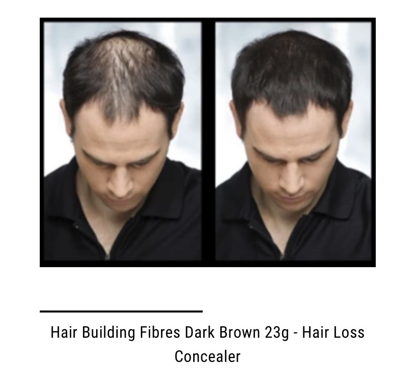 HAIR BUILDING FIBRES 23G DARK BROWN HAIR LOSS CONCEALER Two Moons