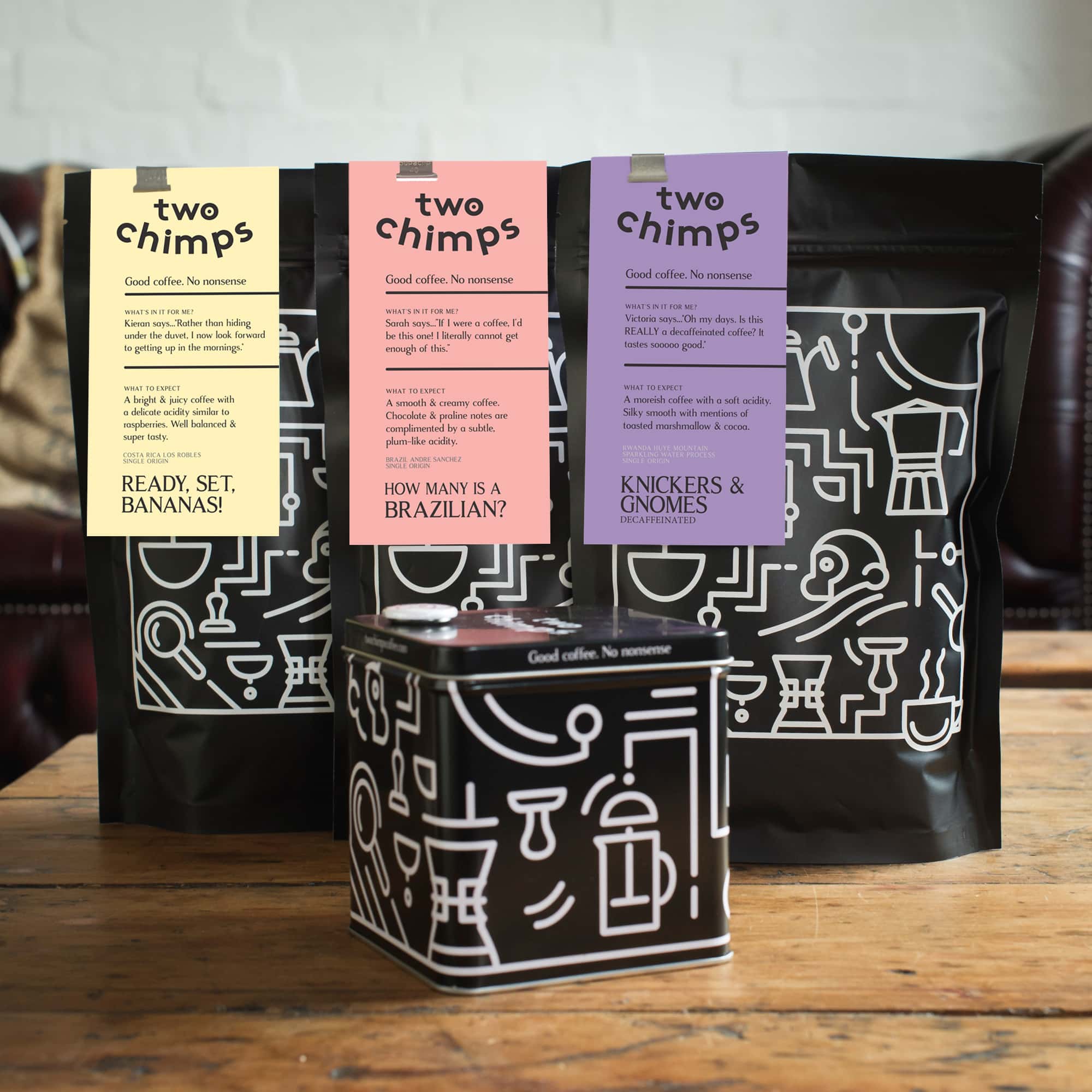 Ground Coffee Gifts Two Chimps Coffee