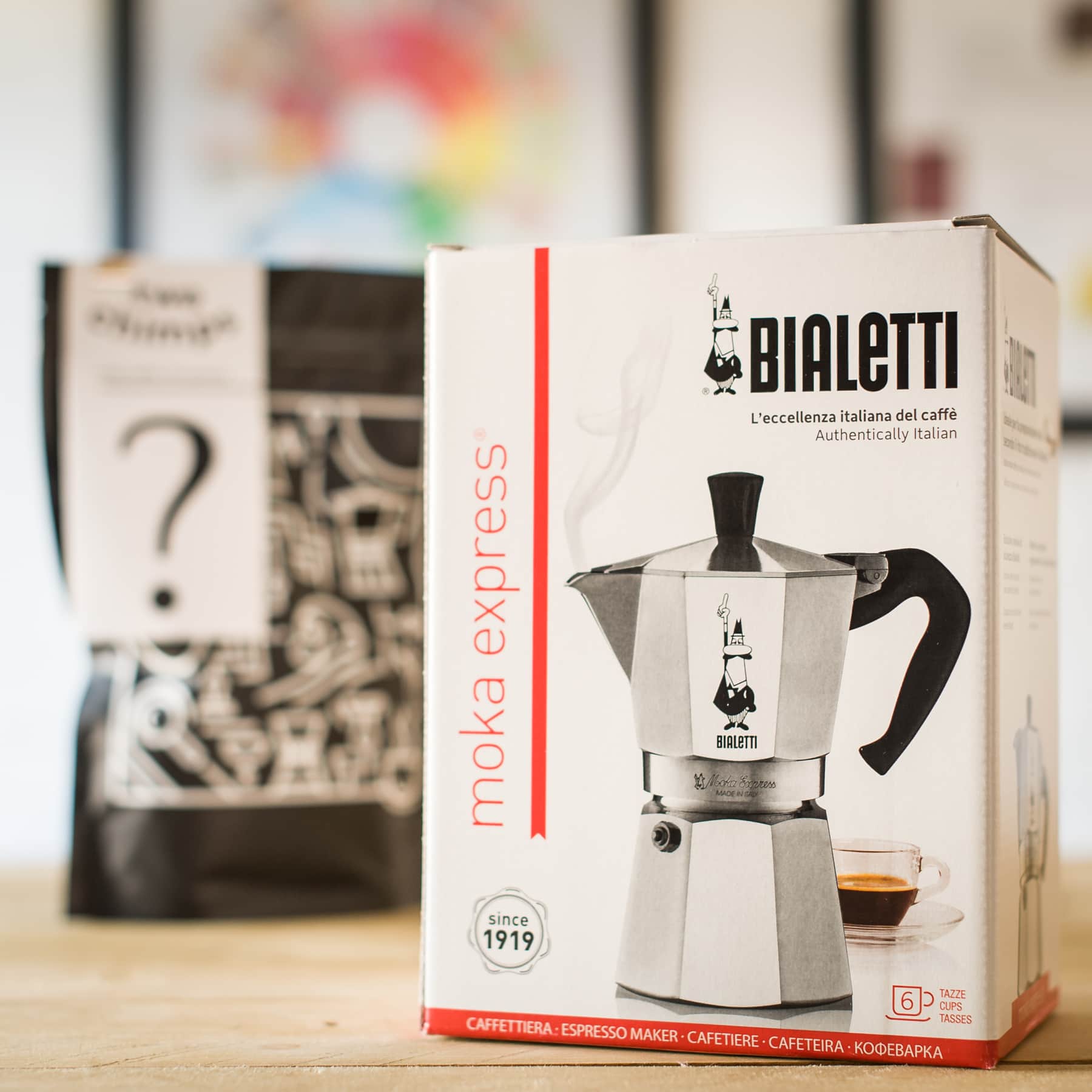 Bialetti Moka Express Stovetop Gift Set Two Chimps Coffee