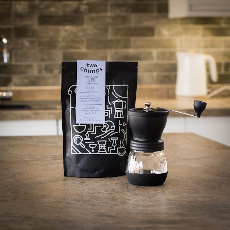 Hario Skerton Plus Grinder Set With 250g Specialty Coffee Included