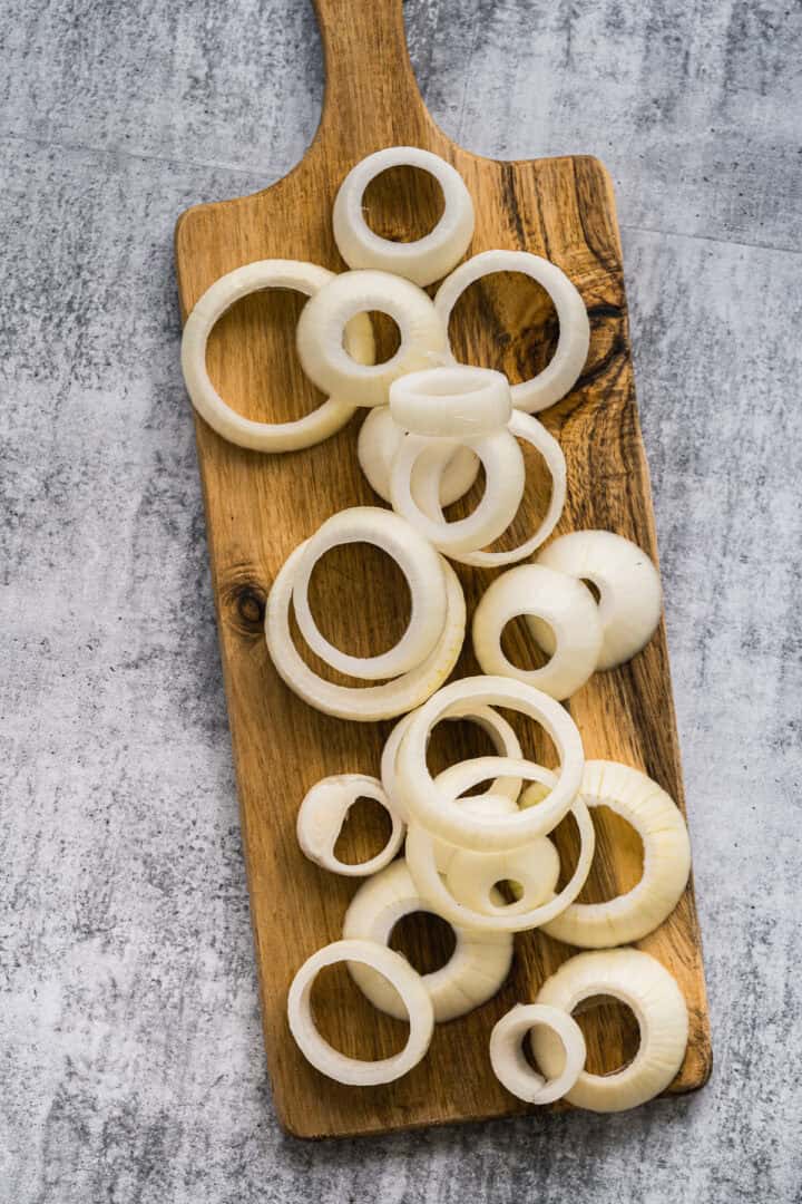 Crispy Vegan Air Fryer Onion Rings Recipe with GlutenFree Option!