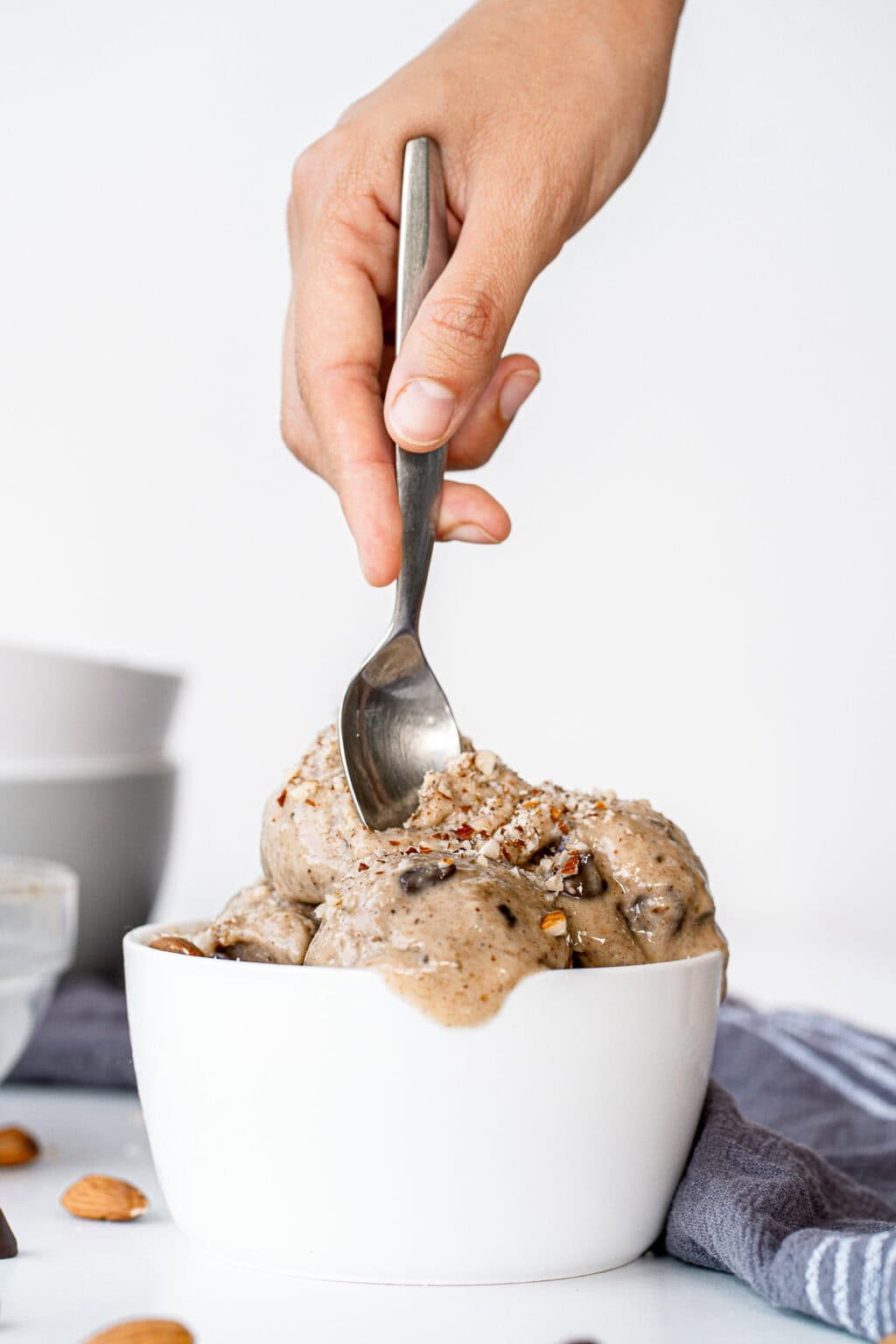 Banana Almond Milk Ice Cream Ready in 10 Minutes!